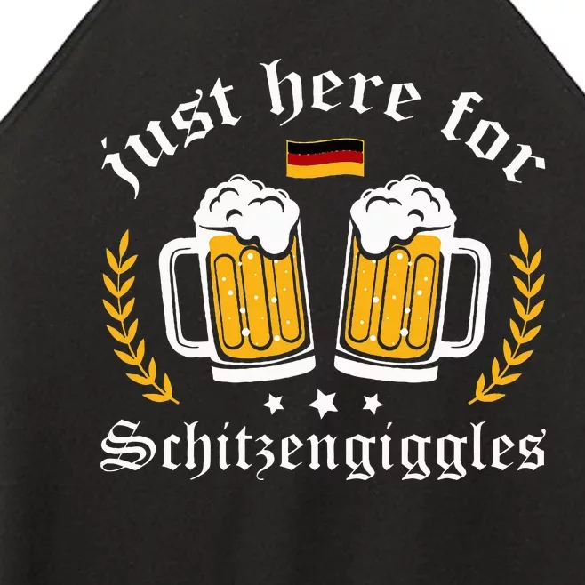 Here for Schitzengiggles Oktoberfest Group Bachelor Party Women’s Perfect Tri Rocker Tank