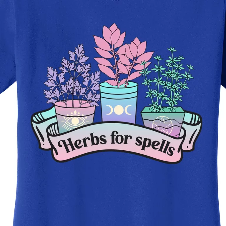 Herbs For Spells Halloween Pastel Goth Witchy Spooky Creepy Funny Gift Women's T-Shirt