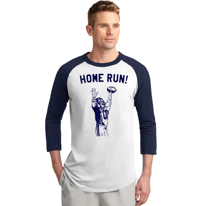 Homerun Football Sport Funny Baseball Sleeve Shirt