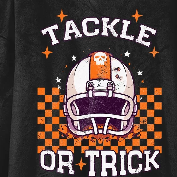 Halloween Football Spooktacular Hooded Wearable Blanket