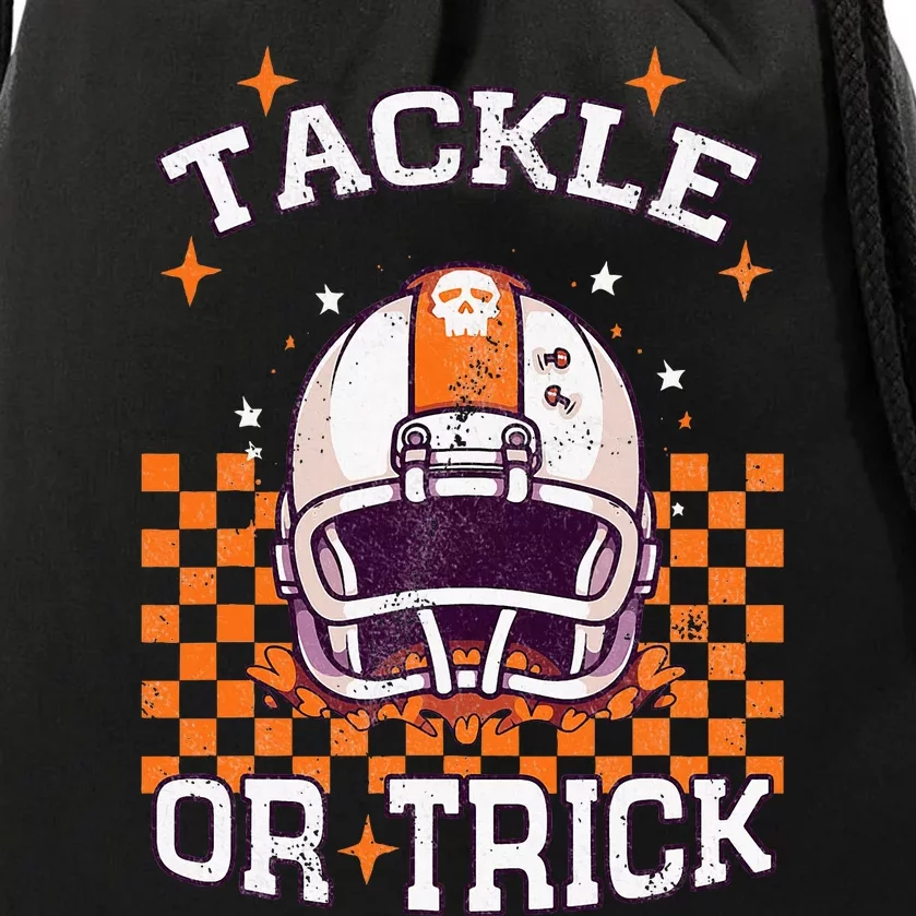 Halloween Football Spooktacular Drawstring Bag