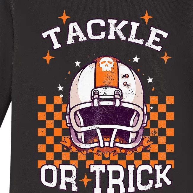 Halloween Football Spooktacular Baby Long Sleeve Bodysuit