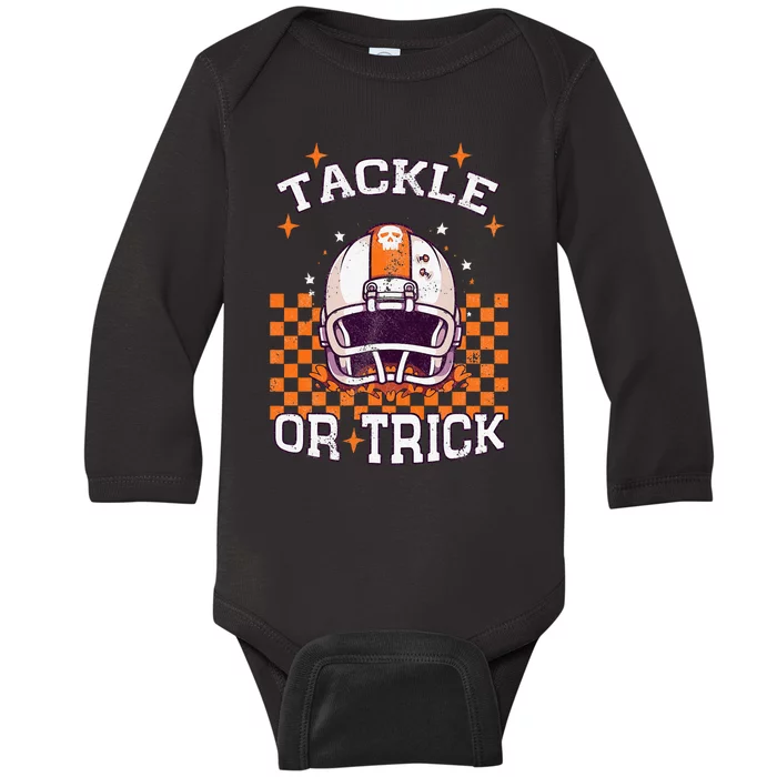 Halloween Football Spooktacular Baby Long Sleeve Bodysuit