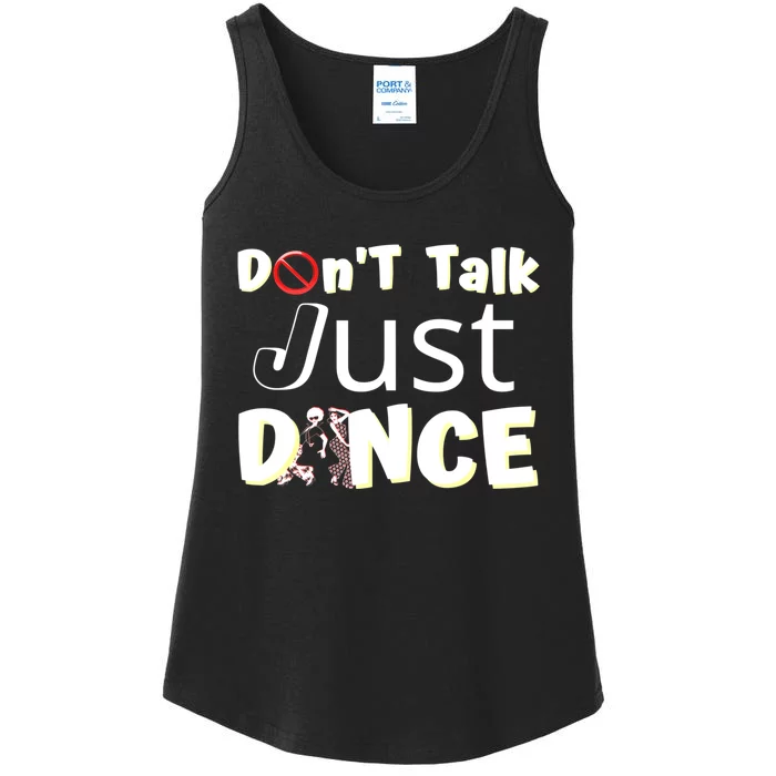 Humorous Funny Sarcastic Dancers Who Just Want To Dance Ladies Essential Tank