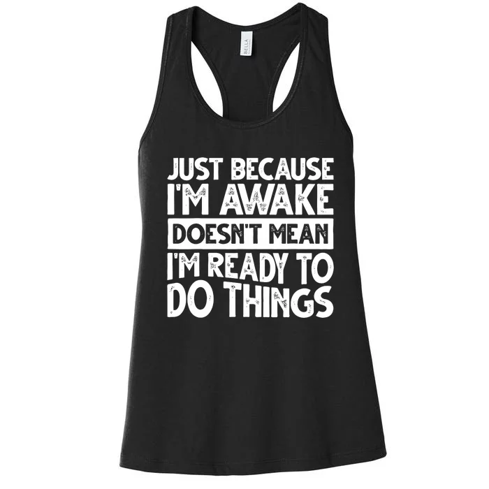 Humor Funny Sayings For Mom Women's Racerback Tank