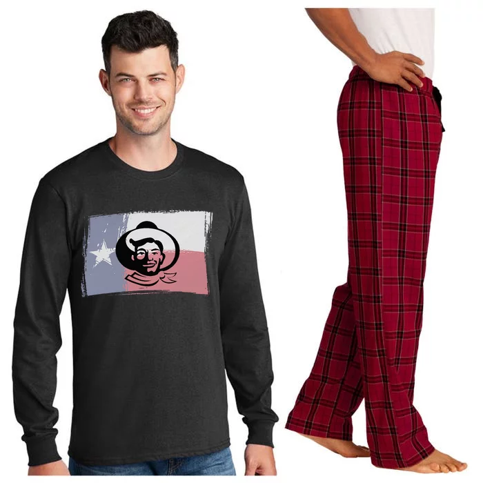 Howdy Folks State Fair Texas Cow Texas Flag Long Sleeve Pajama Set