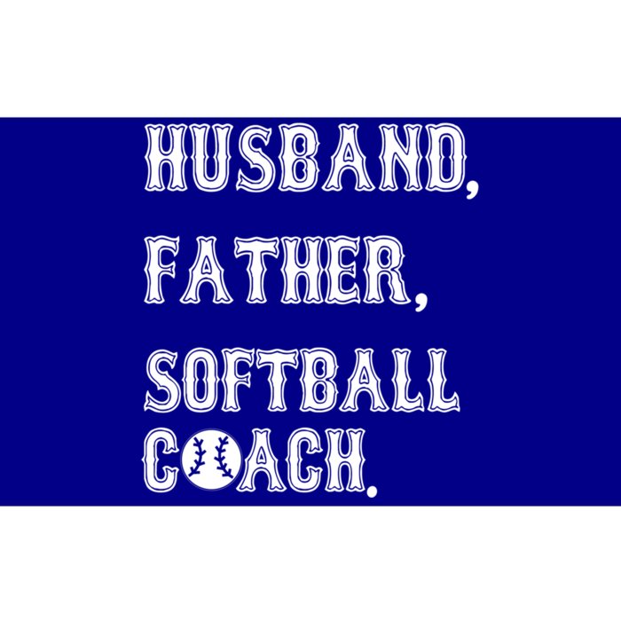 Husband Father Softball Coach Softball Dad For Fathers Day Great Gift Bumper Sticker