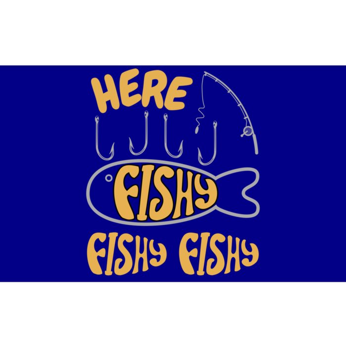 Here Fishy Saying Fishing Lovers Funny Fish Gift Bumper Sticker