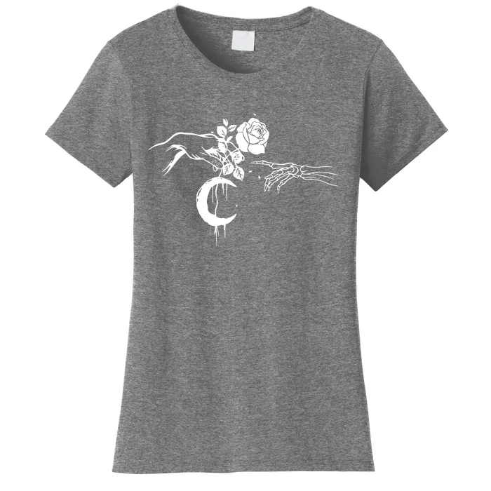 Hand Flower Skeleton Women's T-Shirt