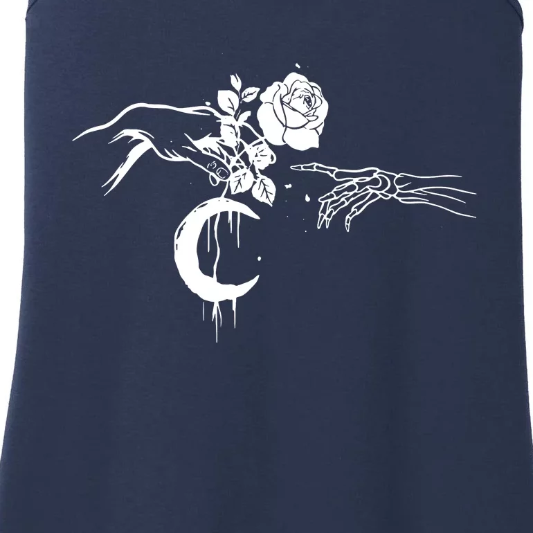 Hand Flower Skeleton Ladies Essential Tank