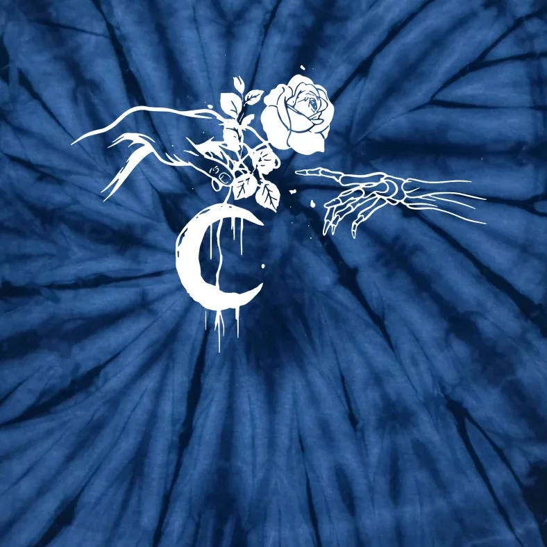 Hand Flower Skeleton Tie-Dye T-Shirt