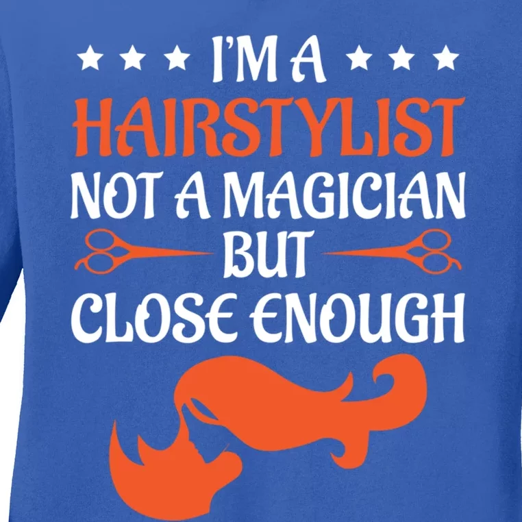 Hairdresser Funny Saying Gift Idea Hairy Christmas Gift Ladies Long Sleeve Shirt