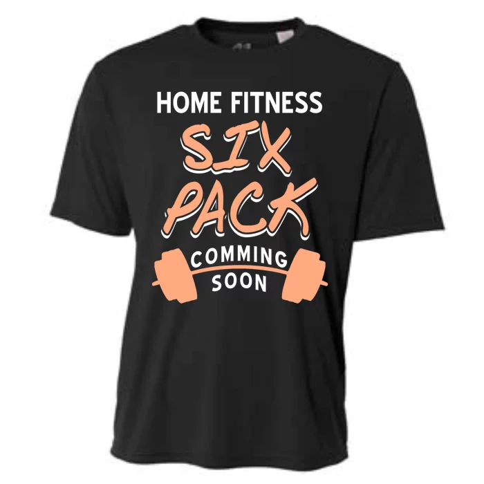 Home Fitness Six Pack Coming Soon Retro Funny Present Gift Cooling Performance Crew T-Shirt