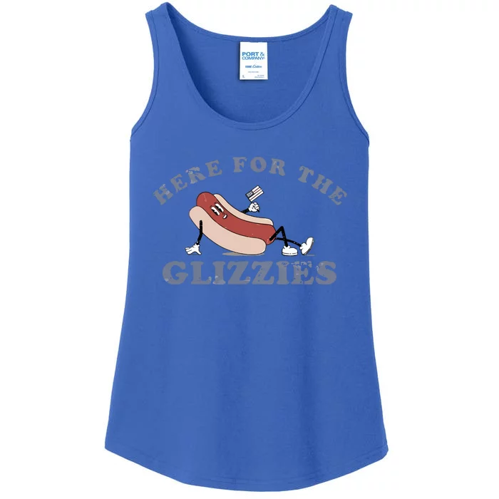 Here For The Glizzies Ladies Essential Tank