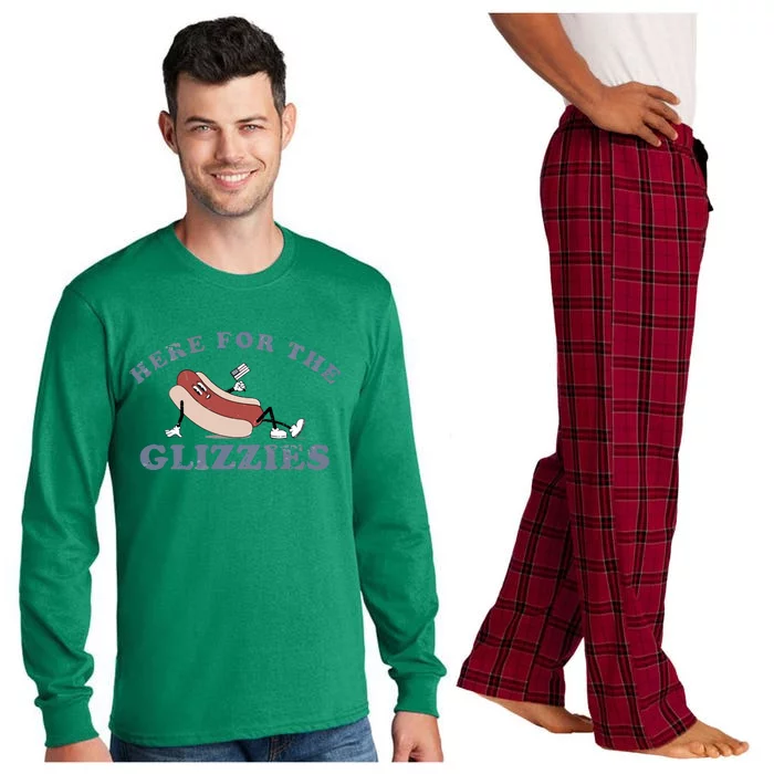 Here For The Glizzies Long Sleeve Pajama Set