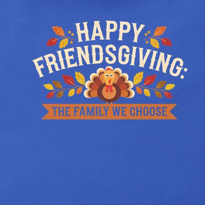 Happy Friendsgiving Thanksgiving Fall Give Thanks Family Gift Zip Tote Bag