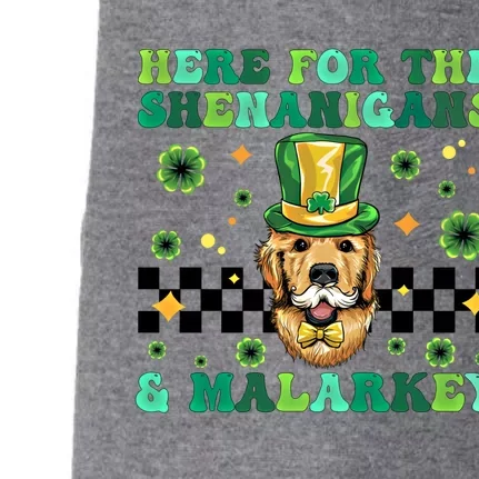 Here For The Shenanigans And Malarkey Meaningful Gift Doggie 3-End Fleece Hoodie