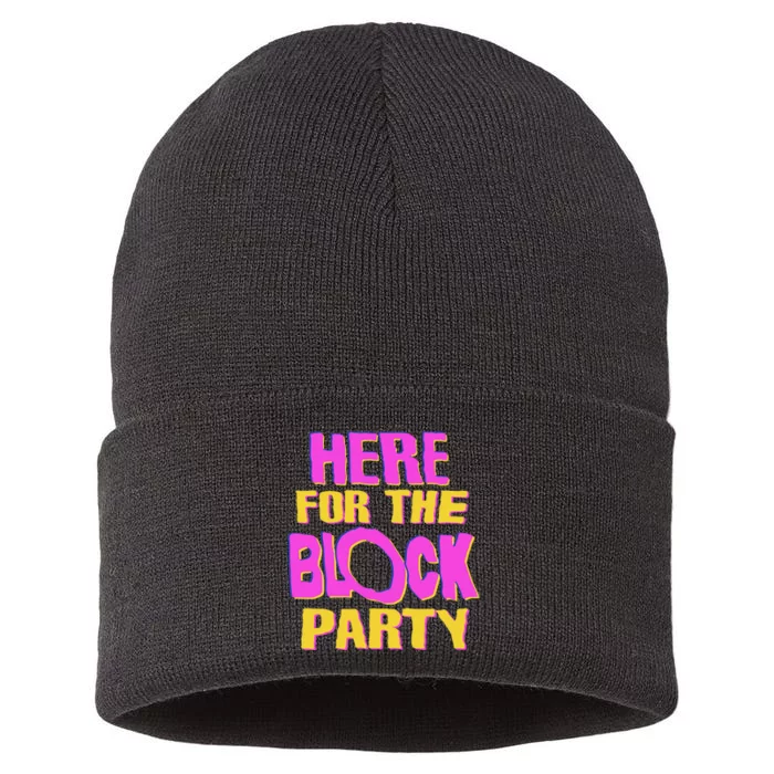 Here For The Block Party Sustainable Knit Beanie