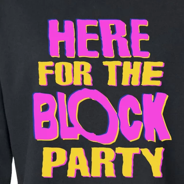 Here For The Block Party Cropped Pullover Crew