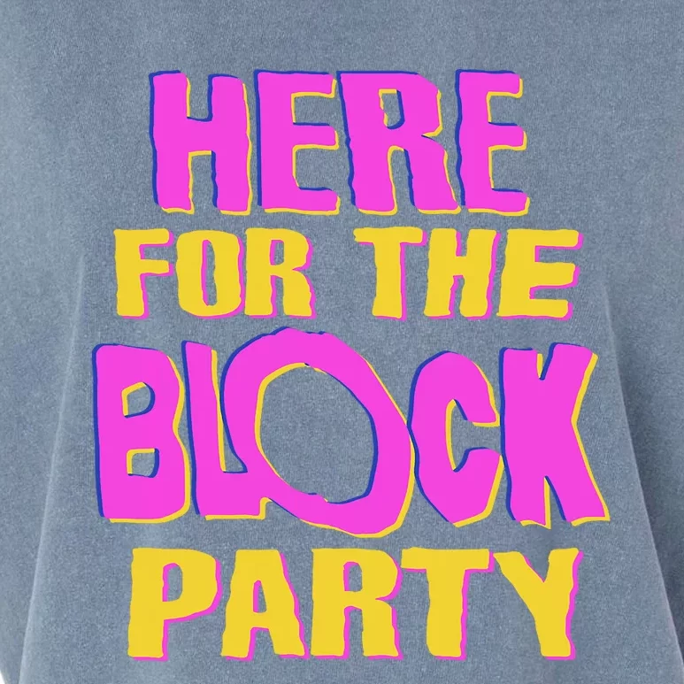 Here For The Block Party Garment-Dyed Women's Muscle Tee