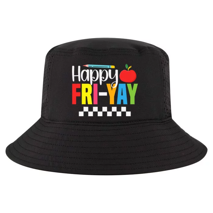 Happy Friyay Teacher Funny Friyay Friday Weekend Teachers Cool Comfort Performance Bucket Hat