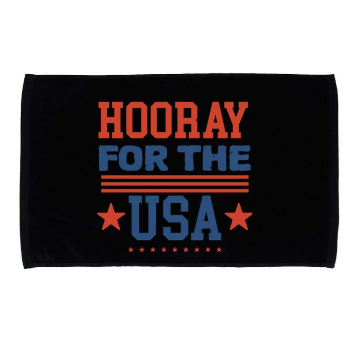 Hooray For The Usa Patriotic Memorial Day Meaningful Gift Microfiber Hand Towel