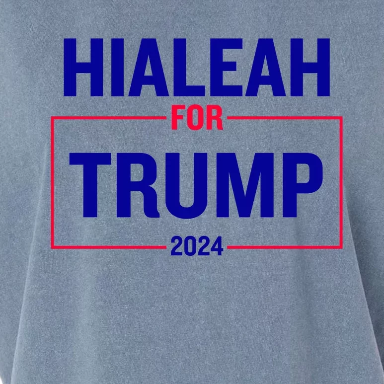 Hialeah For Trump 2024 Garment-Dyed Women's Muscle Tee