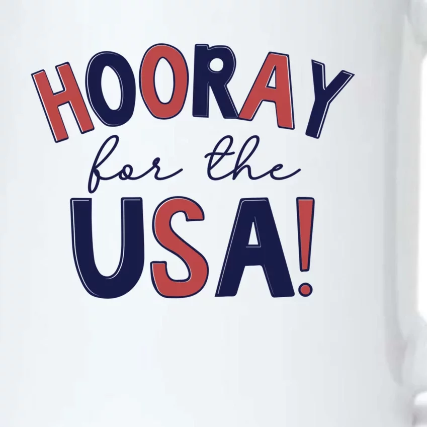 Hooray For The Usa Cute 4th Of July Funny Gift Black Color Changing Mug