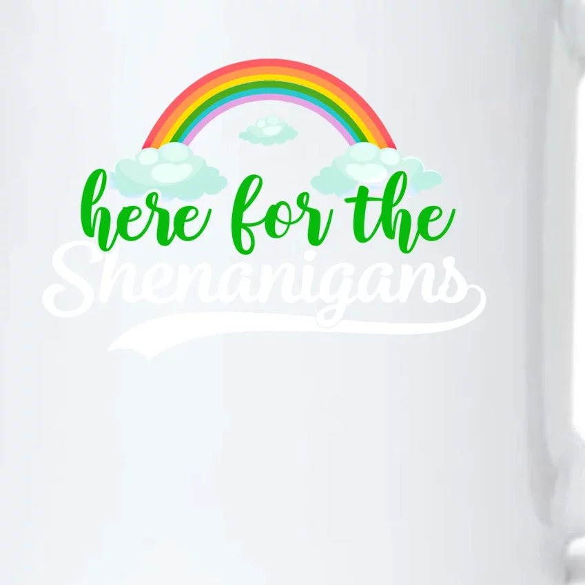 Here For The Shenanigans Gift Funny St Patricks Day Gift Black Color Changing Mug