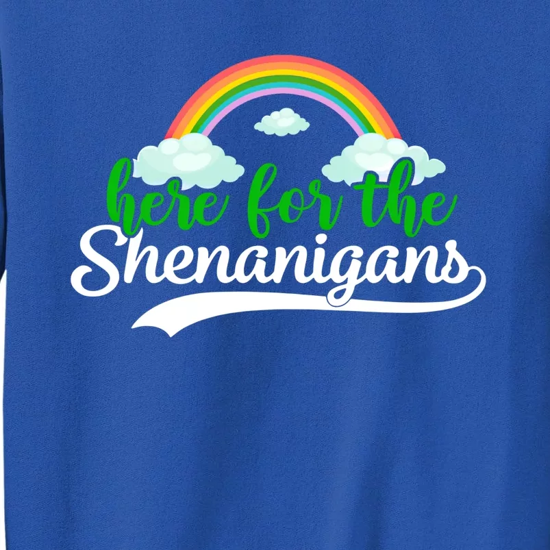 Here For The Shenanigans Gift Funny St Patricks Day Gift Sweatshirt