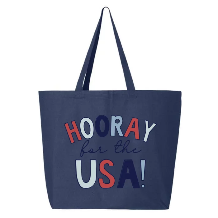 Hooray For The Usa Cute Fourth Of July Funny Gift 25L Jumbo Tote