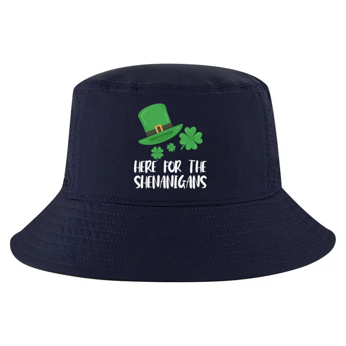 Here For The Shenanigans St Patricks Day Funny Gift Cool Comfort Performance Bucket Hat