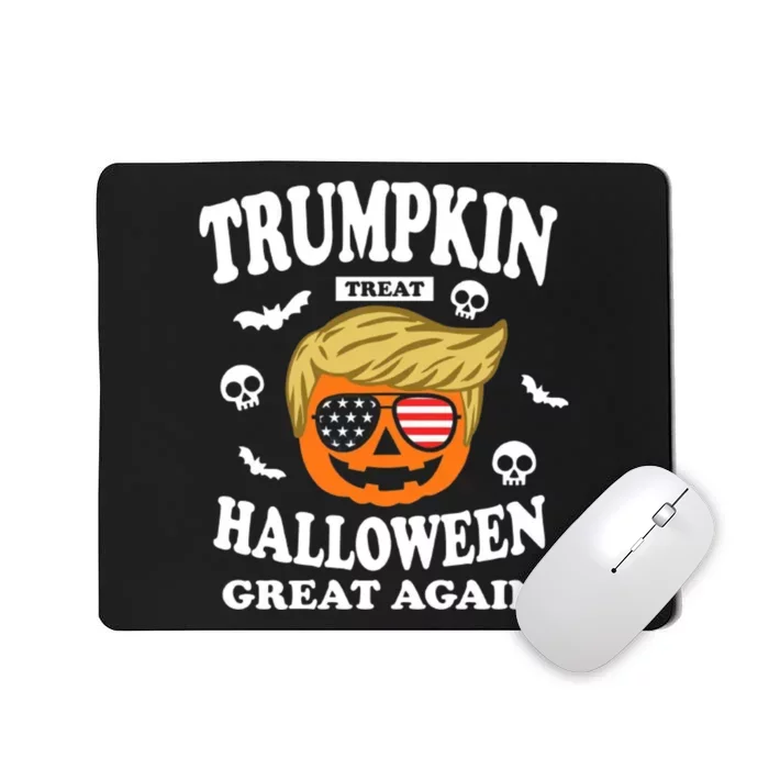 Halloween Funny Trumpkin Treat Halloween Great Again Mousepad