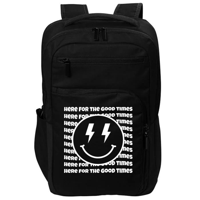 Here For The Good Times Retro Smile Impact Tech Backpack