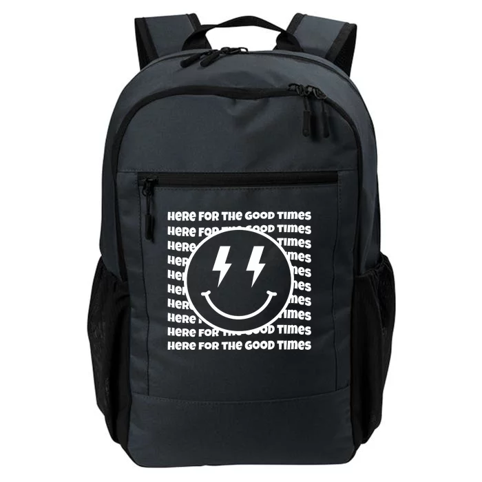 Here For The Good Times Retro Smile Daily Commute Backpack