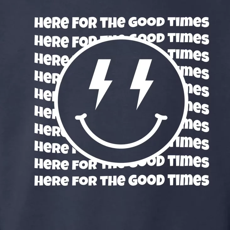 Here For The Good Times Retro Smile Toddler Hoodie