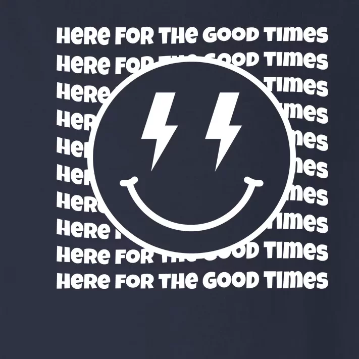 Here For The Good Times Retro Smile Toddler Long Sleeve Shirt