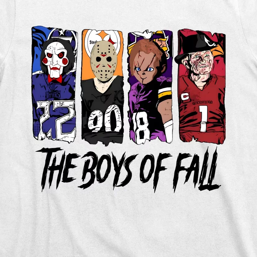 Halloween Football The Boy Of Fall Horror Character T-Shirt