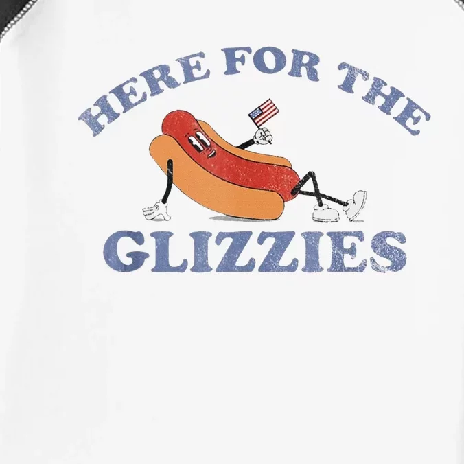 Here For The Glizzies 4th Of July 2024 Infant Baby Jersey Bodysuit