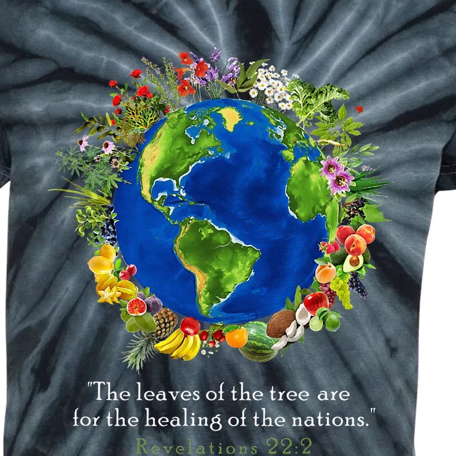 Healing For The Nations Revelations 222 Kids Tie-Dye T-Shirt