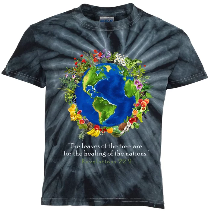 Healing For The Nations Revelations 222 Kids Tie-Dye T-Shirt