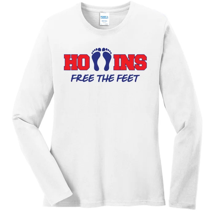 Hollins Free The Feet Ladies Long Sleeve Shirt