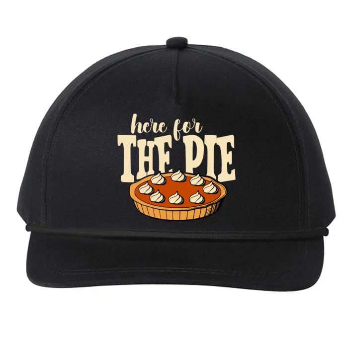 Here For The Pie Thanksgiving Holiday Snapback Five-Panel Rope Hat