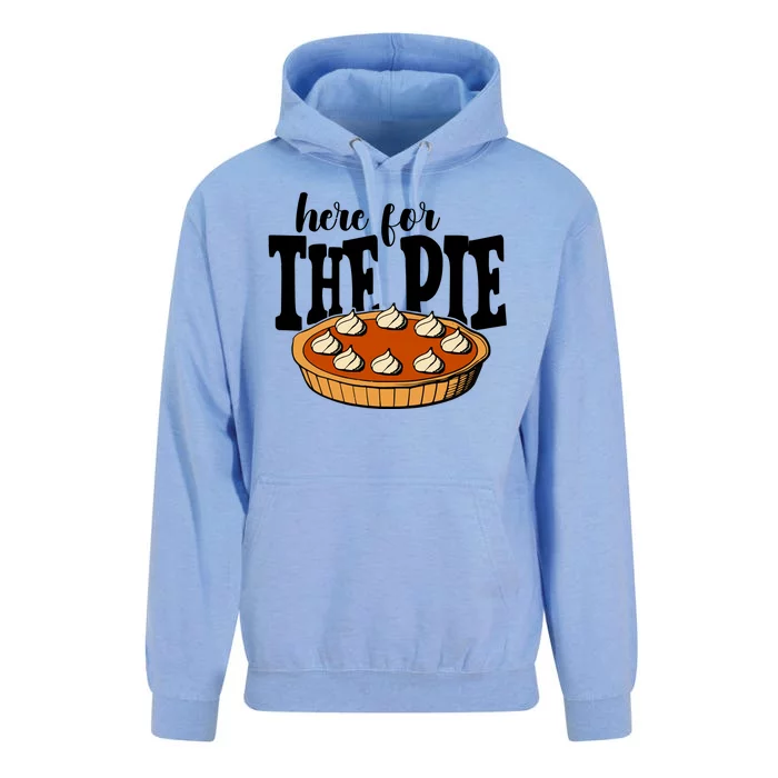 Here For The Pie Thanksgiving Holiday Unisex Surf Hoodie