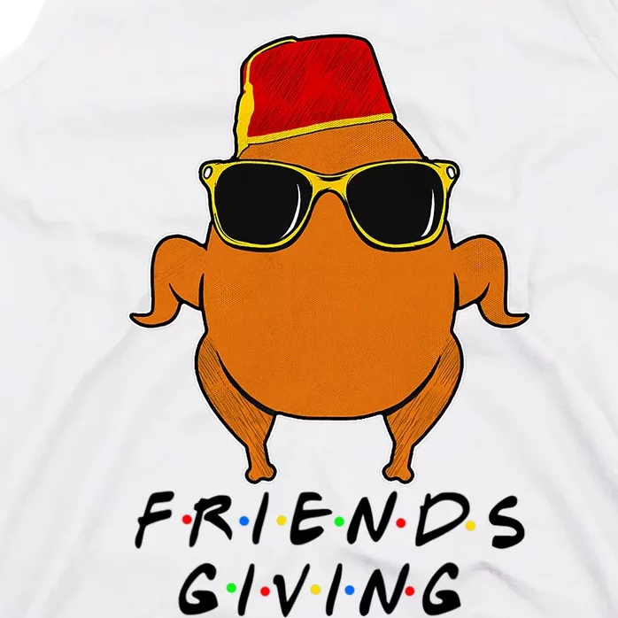 Happy Friendsgiving Turkey Thanksgiving For Friends Funny Tank Top