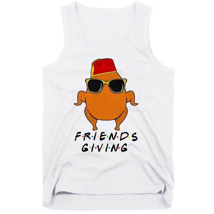 Happy Friendsgiving Turkey Thanksgiving For Friends Funny Tank Top