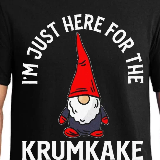 Here For The Krumkake Gnomes Christmas Day Novelty Pajama Set