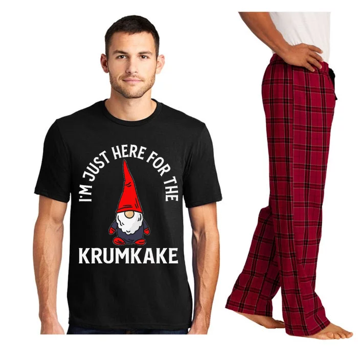 Here For The Krumkake Gnomes Christmas Day Novelty Pajama Set