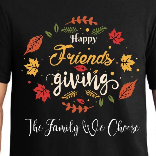 Happy Friendsgiving Turkey Friends Giving Pajama Set