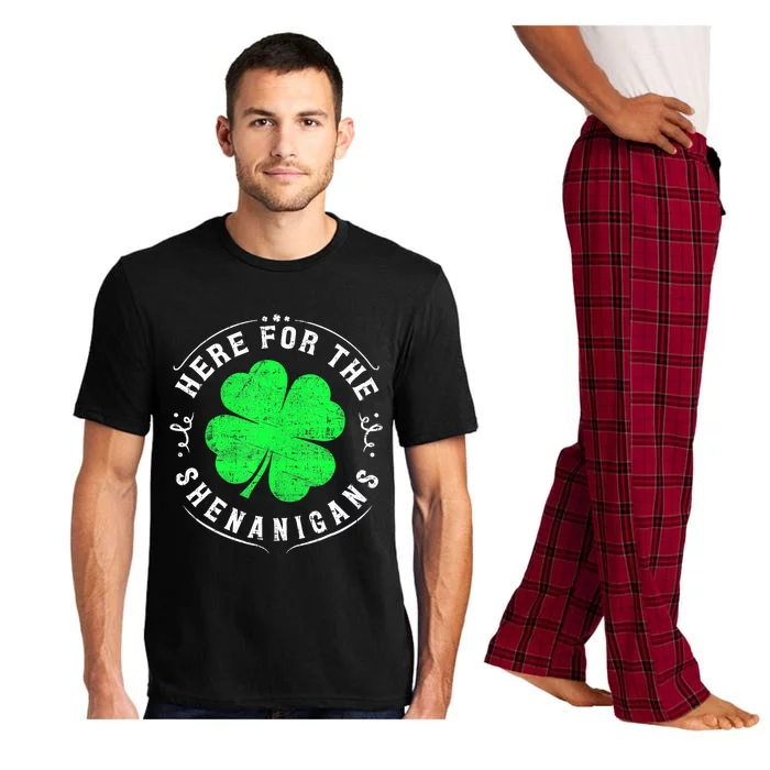 Here For The Shenanigans St Patricks Day Pajama Set